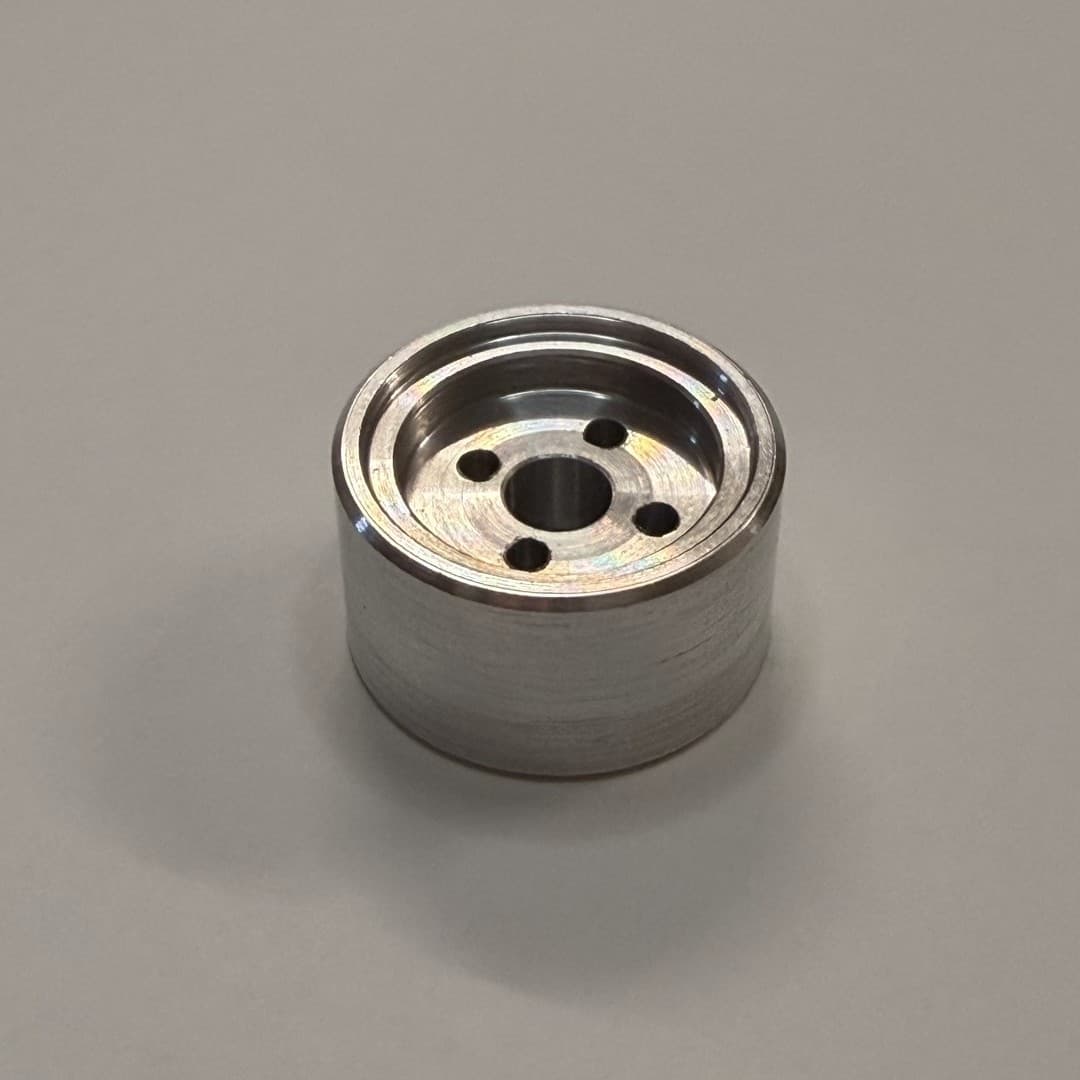 Machined aluminium aero piston