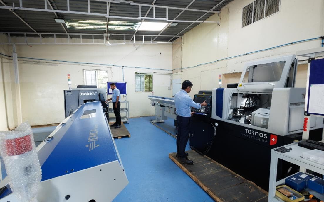CNC sliding head machines on the Gabril shop floor